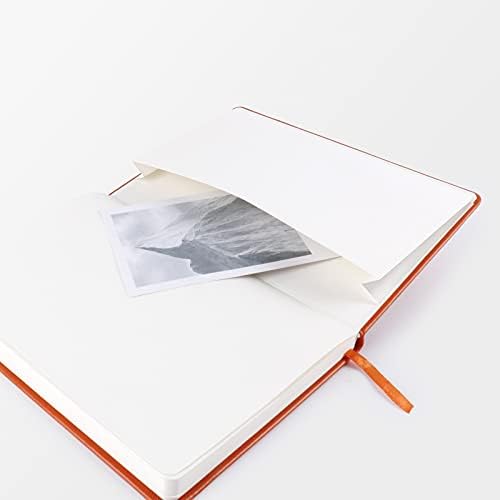 Journal notebook (A5-Dotted, Orange Color),192 Pages, Medium 5.7X8.3 inches - 80 gsm Thick Paper, Hardcover