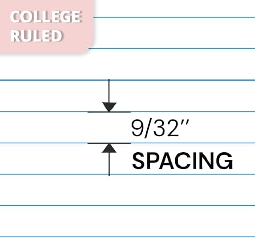 ONAVIA 1 Subject Spiral Notebook College Ruled 3 Pack, 200 Pages, Black