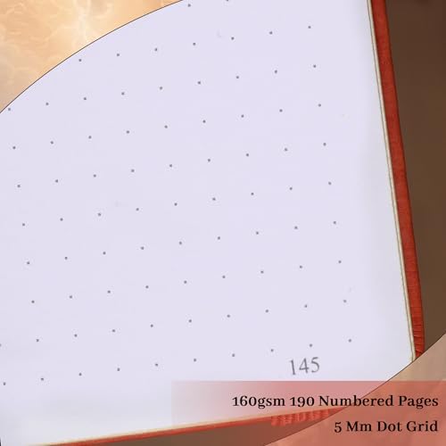 TIEFOSSI Dot Journal Notebook for Women Men, 160GSM Notebook