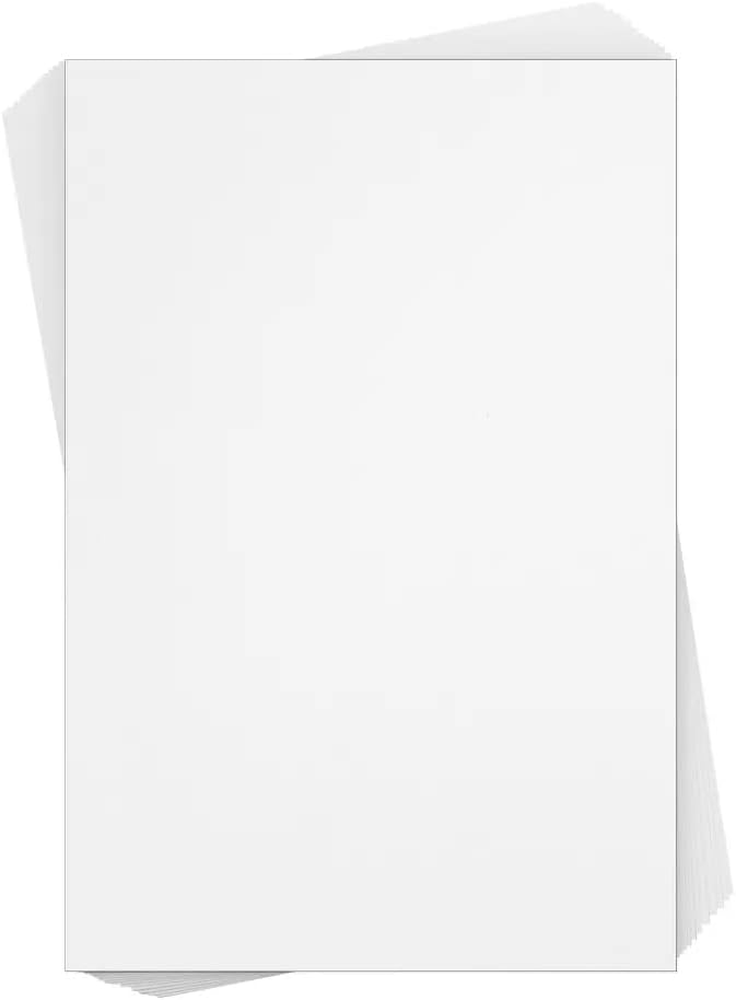 Reskid 100 Pack of White Cardstock - Thick Paper - 5 x 7" Blank Heavy Weight 110lb/14pt Cover Card Stock - Great For Invitations, Announcements and More (5x7, inches)