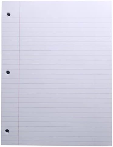 Top Flight Filler Paper, 8.5 x 11 Inches, Wide Rule, 200 Sheets (12803) White (Pack of 2)