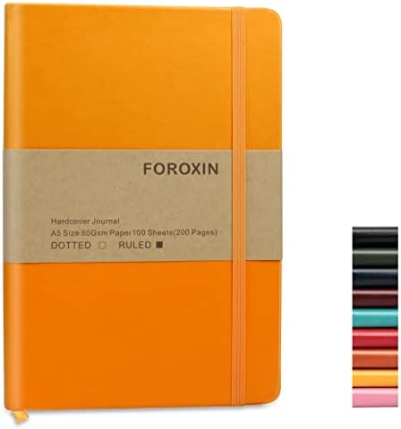 Journal notebook (A5-Lined,Yellow Color),192 Pages, Medium 5.7X8.3 inches - 80 gsm Thick Paper, Hardcover