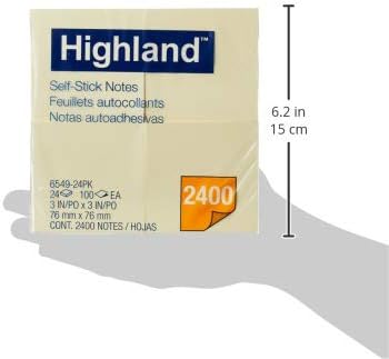 MMM654924PK - Highland Self Sticking Note