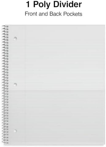 Staples 1-Subject Notebook, 8.5x11 Inch, College Ruled, Pink, 3-Pack