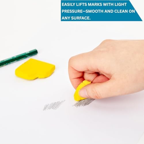 24 Pack Kneaded Erasers,Colorful Drawing Art Moldable Kneaded Sketching Erasers for Artists Blend, Shade, Smooth(24,Colored Eraser)