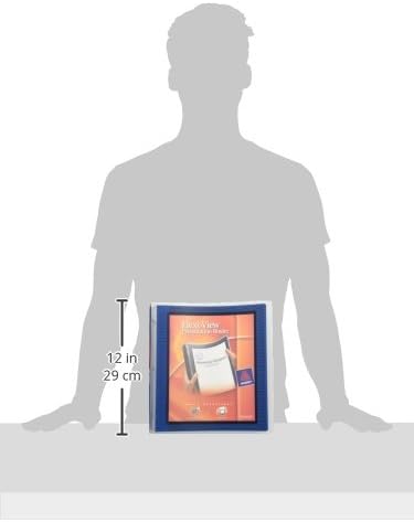 Avery Flexi-View 3 Ring Binder, 1.5 Inch Round Rings, 1 Navy Blue Binder (17638)