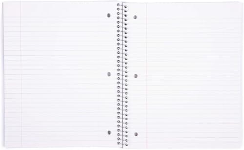 Mintra Office Durable Spiral Notebooks, 1 Subject - Colorful, Quality, Writing Pad for School, College and Business (Spring Pink, Wide Ruled 3pk)