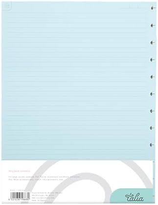 Talia Discbound Notebook Refills (College Ruled (Pastel), Letter (8.5in x 11in))