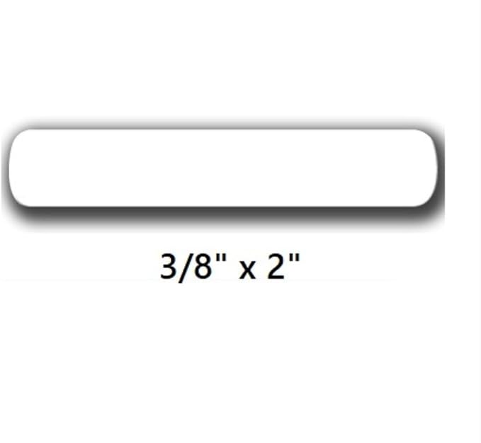 150 pc Iron On Name Tags for Clothing, 2" x 3/8", Washable, PreCut | Available in Black, Red, Green and Blue Ink