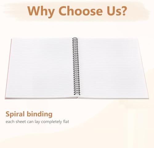 Fuutreo 6 Pack Spiral Notebook 10.5x7.45 Notebook,Fresh,Morandi