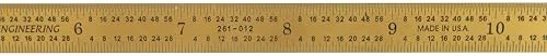 PEC Tools 12"/300mm TiN Coated Metal Ruler, Flexible, English & Metric