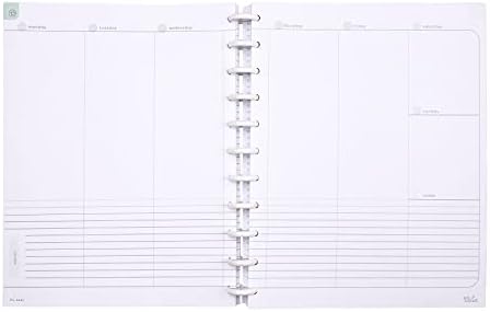 Talia Discbound Notebook Refills (Weekly Undated Layout, Letter (8.5in x 11in))