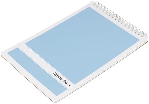 15 Pack 6x9 Inch Steno Spiral Notebooks, Top Bound Writing Pads, 80 Sheet White Paper for List Making, Assorted Neutral Covers