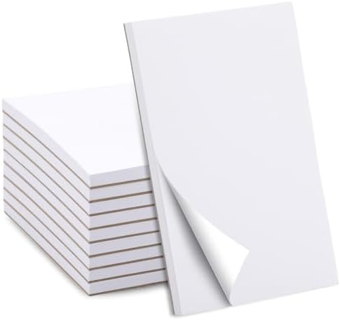 Thboxes 10 Pack Note Pads, 4 X 6 inches, 50 Sheets Each, Blank