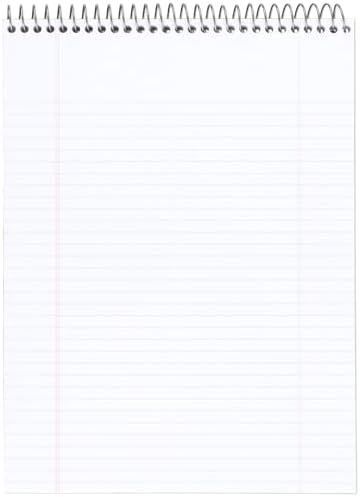 Cambridge Spiral Notebook,College Ruled Paper,8-1/2" x 11",70 Sheets,Top Bound,Navy (59882),(Pack of 12)