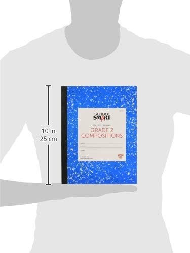 School Smart Skip-A-Line Ruled Composition Book, Grade 2, Blue, 48 Pages (Pack of 2)