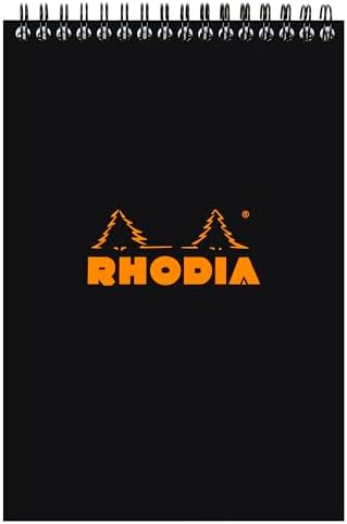 Rhodia Wirebound Pad 6X8.25 Black Grid