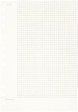 Zelten 2 Pack B5 120 Sheets/240 Pages Connell Loose Leaf Punched Paper Refills Paper for 9 Hole Binder Personal Organizer Diary Notebook Refillable Planner