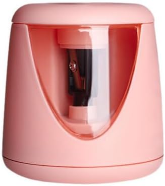 Electric Pencil Sharpener for Eyeliner and Lip Liner - Dual Use Cosmetic and Classroom Pencil Sharpener (Pink)