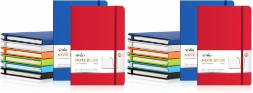 ViVin 16 Pack A5 Hardcover Lined Notebook,192 pg College Ruled 5.5x8.3