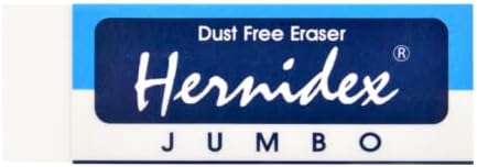 Dust Free Eraser, White,Black Pack of 20