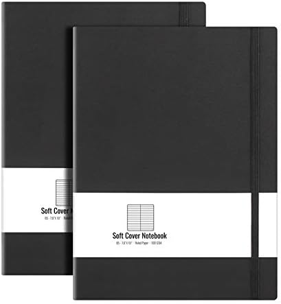 AHGXG Lined Journal Notebook, 408 Numbered Pages, A5 Size (5.7'' x 8.3'')