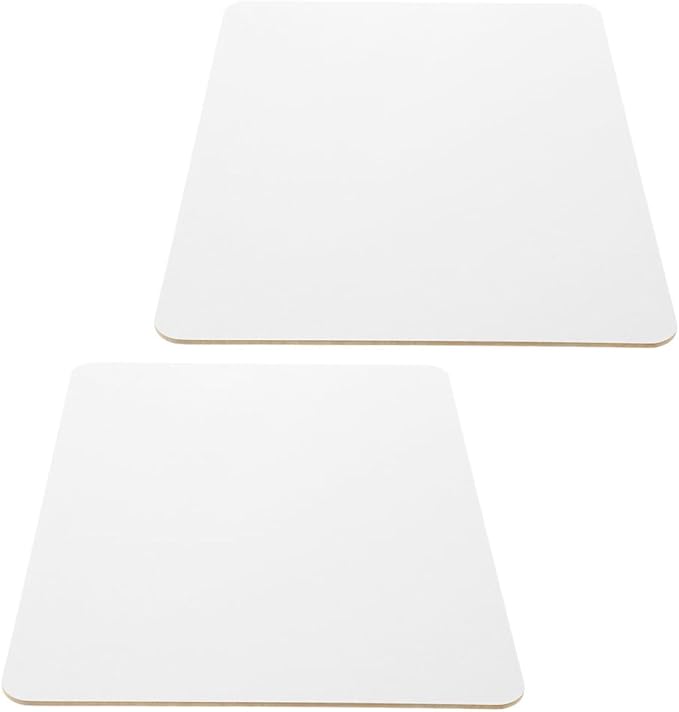 Portable Double-Sided Dry Erase Board 9x12 Inches Unframed Small Whiteboard 2pcs Student Lapboard for Classroom Office Writing and Reusable Interactive Answer Surface