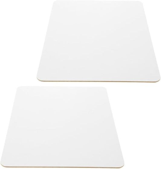 Portable Double-Sided Dry Erase Board 9x12 Inches Unframed Small Whiteboard 2pcs Student Lapboard for Classroom Office Writing and Reusable Interactive Answer Surface