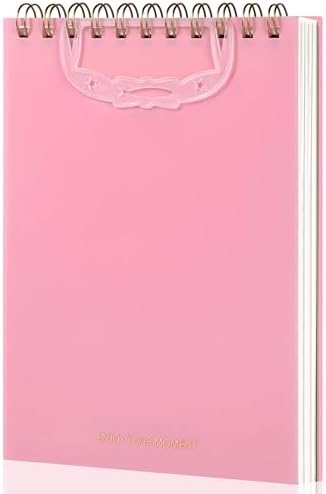 Yoment A5 Top Spiral Notebook, Steno Pads College Ruled Notebook,160 Pages