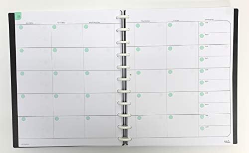 Talia Discbound Notebook Refills (Monthly Undated Layout, Letter (8.5in x 11in))