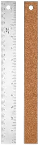 Mr. Pen- Metal Ruler with Non-Slip Cork Back, 12 Inch