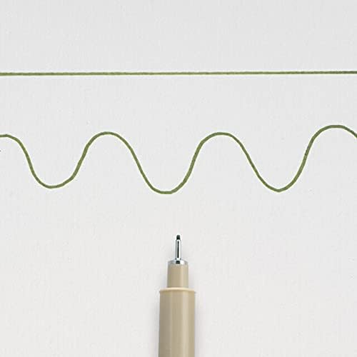 SAKURA PIGMA MICRON 05 FINELINER PEN, 0.45MM LINE WIDTH, PACK OF 2 (Hunter Green)
