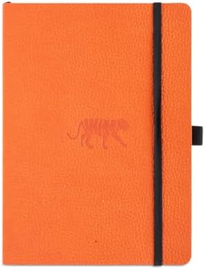 Dingbats* Wildlife Lined Writing Journal Notebook A5 - Vegan Leather Softcover - Ideal for Work, Travel - Pocket, Elastic Closure, & Bookmark