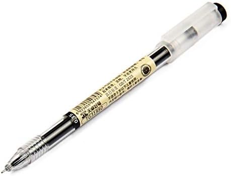 BEMLP Gel Ink Pen Japanese Style Liquid Ink Rollerball Pens Quick Drying 0.35mm Ultra Fine Point Ballpoint Maker Pen Premium for Office School Stationery Supply,12 Pcs/Set, Black