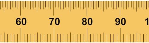 PEC Tools 6"/150mm TiN Coated Metal Ruler, Flexible, English & Metric