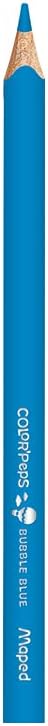 Maped Color'Peps Triangular Jumbo Colored Pencils - Assorted Colors - Pack of 12 - Perfect for Early Learners - Boosts Creativity and Skills - Durable and Long-lasting - Enhanced Comfort Grip