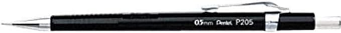 Pentel Sharp Mechanical Pencil 0.5mm, Pack of 5 Black Mechanical Pencils