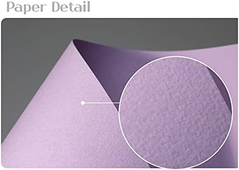 PPAPPAPPIYO Color Index Cards 3.5 x 2, 180gsm Thick Cardstock, Blank Colored Flash Cards for Study, Notes, Business Cards & Labels, Small Notecards 100 Pack (Lavender)
