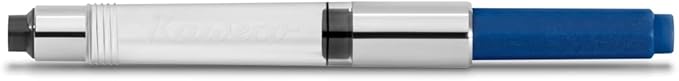 Kaweco Standard Converter Midnight Blue Chrome for Fountain Pens from SUPRA, SPECIAL, STUDENT, DIA2, PERKEO series | Ink Converter Fountain Pen with 0.82 ml/ 0.03 oz Filling Capacity