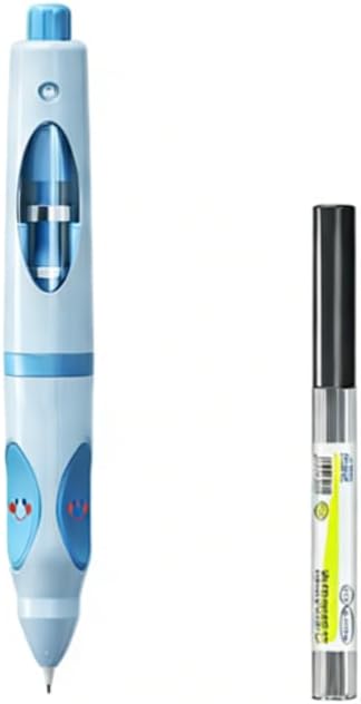 Write Right Learning,Pencil Kids Handwriting Gripper,Posture-Correcting Pen with Automatic Refill, Posture Correction Training Writing, 12 Replacement Refillers. (Blue)