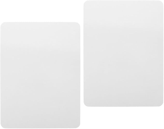 2pcs Double-Sided Dry Erase Lapboards 9x12 Inches Compact Personal Whiteboards for Students Teachers Portable Writable Boards for School and Office Use