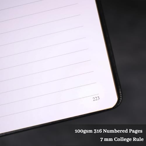 TIEFOSSI Line Journal Notebook for Women Men, 316 Pages,8.3x5.8 IN