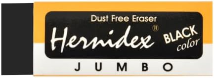 Dust Free Eraser, White,Black Pack of 20