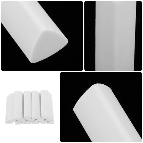 Zerodeko 15pcs White Triangular Erasers Pack, Soft Smudge-Free Pencil Erasers for School, Classroom, Drawing, and Office Use