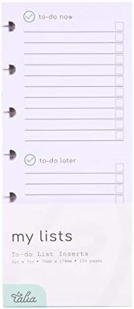 Talia Discbound Notebook Refills (Weekly Undated ORG Kit, Midsize (7.5in x 9.75in))
