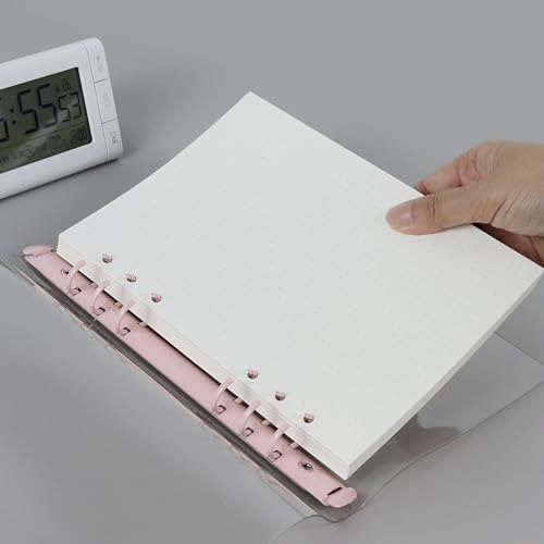 A5 Dotted Refill Paper, 120GSM Thick Paper 80 Sheets 6 Hole Punched Filler