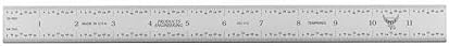 PEC Tools 12"/300mm Metal Ruler, Rigid, English & Metric Precision, 2 Pack