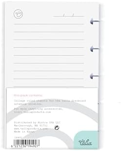Talia Discbound Notebook Refills (College Ruled, A6 Mini (3in x 5in))