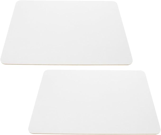 Zerodeko 2pcs 9x12 Inch Double Sided Lapboard Portable Dry Erase Whiteboard Erasable Writing Notepad for Classroom