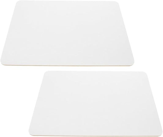 Abaodam 2pcs Double-Sided Dry Erase Lapboards 9x12 Inches Unframed Whiteboards Reusable Writing Boards for Students Teachers Classroom and Office Use